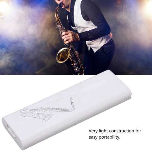 Portable White ABS Saxophone Reed Case | Universal Clarinet Holder 2