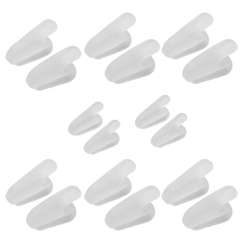 8 Pairs Silicone Toe Separator Set, Soft Elastic Toe Correctors 2