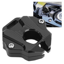 Motorradschlüsselgehäuse CNC Metall langlebig passend für Honda CB650R CBR650R 2020+ Schwarz