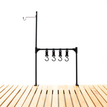 Camping Cookware Hanging Rack with Hooks for Outdoor Cooking BBQ and MultiFunction Storage Stand