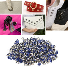 500Pcs Dark Blue Iron Eyelet Grommets 4.5x9mm for Shoes & Clothing