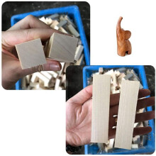 12 Piezas de Bloques de Talla de Tilo para Principiantes En Madera Kit de Pasatiempo de Talla DIY Tallado En Madera