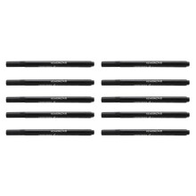 10 x Fabric Pens Permanent Farben für DIY Textile Kleidung T-Shirt Schuhe Schwarz