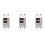 3X Din Rail Dual Display Adjustable Over Voltage Current and Under Voltage Protective Device Relay 40A 220V 230V 1