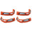 4 Pezzi Casco per Elmetto FR Sweatsopad Air Cushioned 20-3200V Sweatband 1