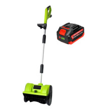 20V Cordless Snow Blower and 12.5in Snow Shovel, 26.2ft Throw for Patios, Decks and Driveways