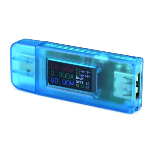 0.96 Inch IPS LCD Display 13 in 1 Multi-Function USB Tester Voltage Current Power Meter Voltmeter Ammeter  4-30V 5A 1