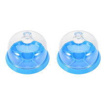2X 6 Emplacements Montre Couvercle de Feuille de Poussière avec Plateau Montre Mouvement Outil de Réparation Bijoux Outils de Rechange Protecteur
