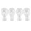 4X  Foam Mannequin Wig  Display Hat Cap Wig Holder White Foam 1