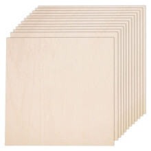 Basswood Board,Basswood Sheet Plywood Smooth Wood Board for Laser Cutting,DIY Building Model 30x30x0.3cm