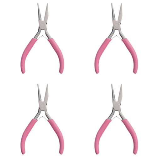 4X Round Concave Plier Wire Looping Plier  Precision Plier Wire Bending Tools for DIY Jewelry Making Hobby Projects