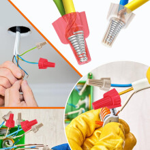 Hellbraune Drahtmutter, Geflügelte Drahtendverbinderabdeckung, Mutter 18-8 AWG, Schraubklemme Vom Typ HSP13 zum Anschließen Elektrischer Leitungen