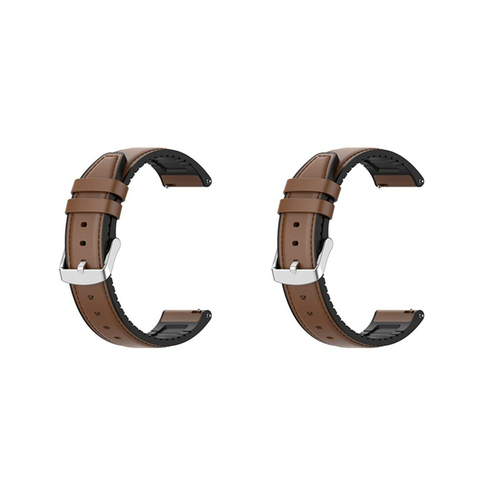 2X Leather Watchband Strap For Watch Gt2 Pro Bracelet Band 22Mm Wristband For Watch 2 Pro Brown 6033113200054