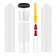 Engångssystem för Färgblandningskopp 20 Ounce (600 Ml) Kit - Färgomrörare för Billackpistol