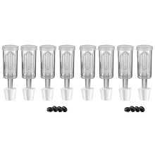 2X Gärdeckel Luft Schleusen Kit mit 6Stopper, Luft Schleusen Luftschleuse Gärschleuse Bier Wein Kombucha Brauen Set Luftschleusen Blase