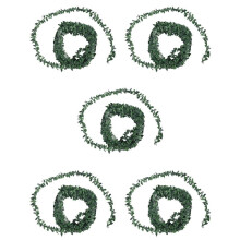 5pcs 7.5M Artificial Ivy Garland Foliage Green Leaves Simulated Vine for Wedding Party Ceremony DIY Headbands