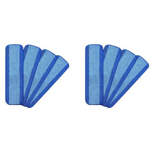 8Pcs Microfiber Cleaning Pad, Compatible for Bona Mop, Swifter Reusable Pads, Hardwood Floor Replacement Cleaning