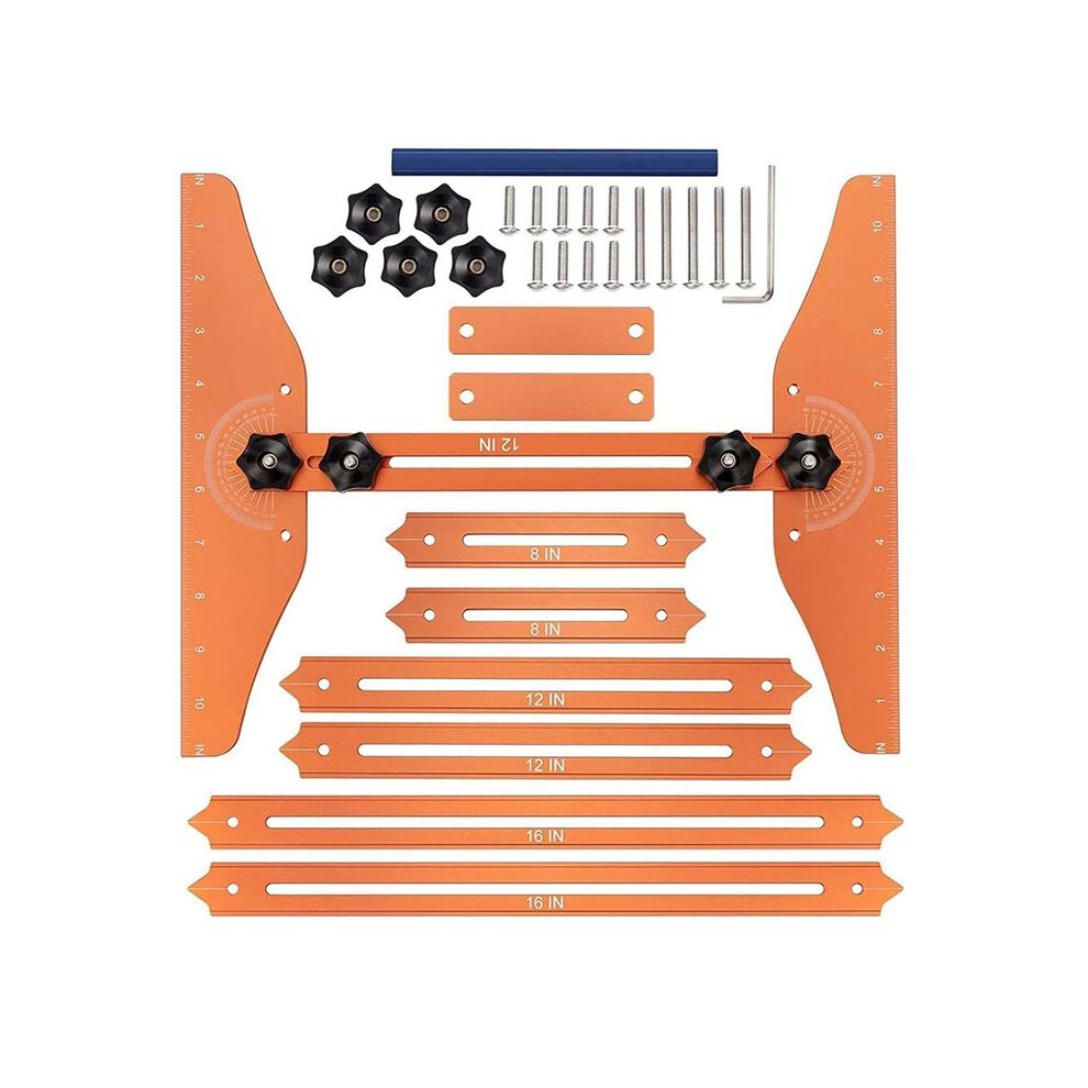 Stair Tread Gauge Stair Ruler Multi-Function Folding Ruler Precision Stair Measurement Tool For Carpentry Projects 4712801142846