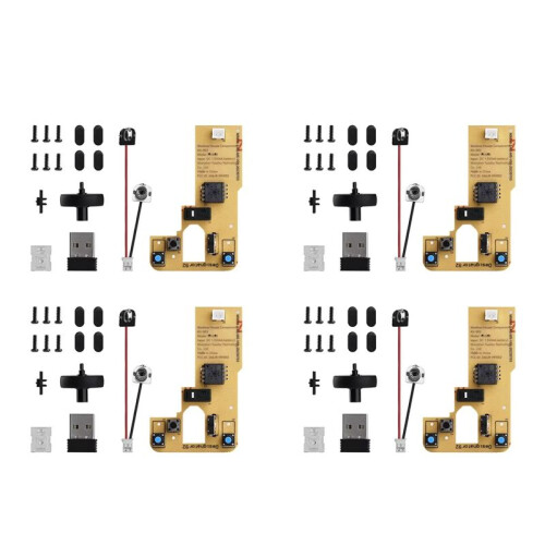 4X for Bamboo Lab DIY 3D Printing Wireless Mouse Kit Model 002 Computer Mouse Components with Printer Parts and Hardware