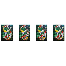 4X 5D Art Diamond Painting Full Diamond Koi Stitch Kits Embroidery Home Decors