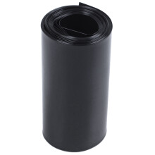 70Mm/44Mm Guaina Termorestringente In Pvc Nera 2M 6.5Ft Per 18650 Batteria