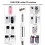 2X Ponceuse à Ongles Électrique Professionnelle, Poignée, Lime, Ponceuse, Accessoire de Manucure, Prise CC 3