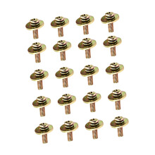 20 Pack Snare Drum Lugs with Screws Gold Snare Drum Claw Hooks Replacement Hardware Kit