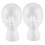 2X  Foam Mannequin Wig  Display Hat Cap Wig Holder White Foam 1