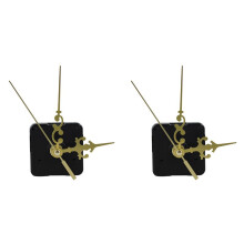 2X DIY Clock Plastic+Metal Texture Wall Clock Retro Wall Clock Movement Accessories Gold