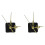 2X DIY Clock Plastic+Metal Texture  Wall Clock Retro Wall Clock Movement Accessories Gold 2