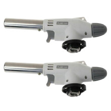 2X Torch Flame Gun Portable BBQ Heating Ignition Butane Camping Welding Gas Torch