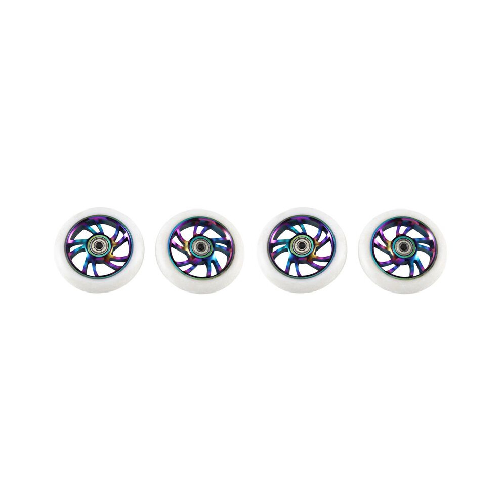 4Pcs 110Mm Scooter Wheels Replacement Aluminum Wear-Resistant Pu Stunt Scooter Parts Kick Scooter Accessories Light 6034148706900