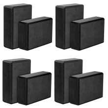 Yoga Blocks 8 Pack, 23X15X7.6Cm Mattoni per Esercizi nel Schiuma EVA Ad Alta Densità, Ecologici e Leggeri, Nero