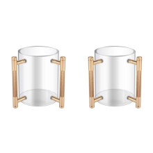2X Hand Washing Cup Acrylic Round Washing Cup Hand Wash Cup with Two Metal Handles for Jewish Prayer Wash Cup Gifts