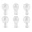 6X Foam Mannequin Wig  Display Hat Cap Wig Holder White Foam 1