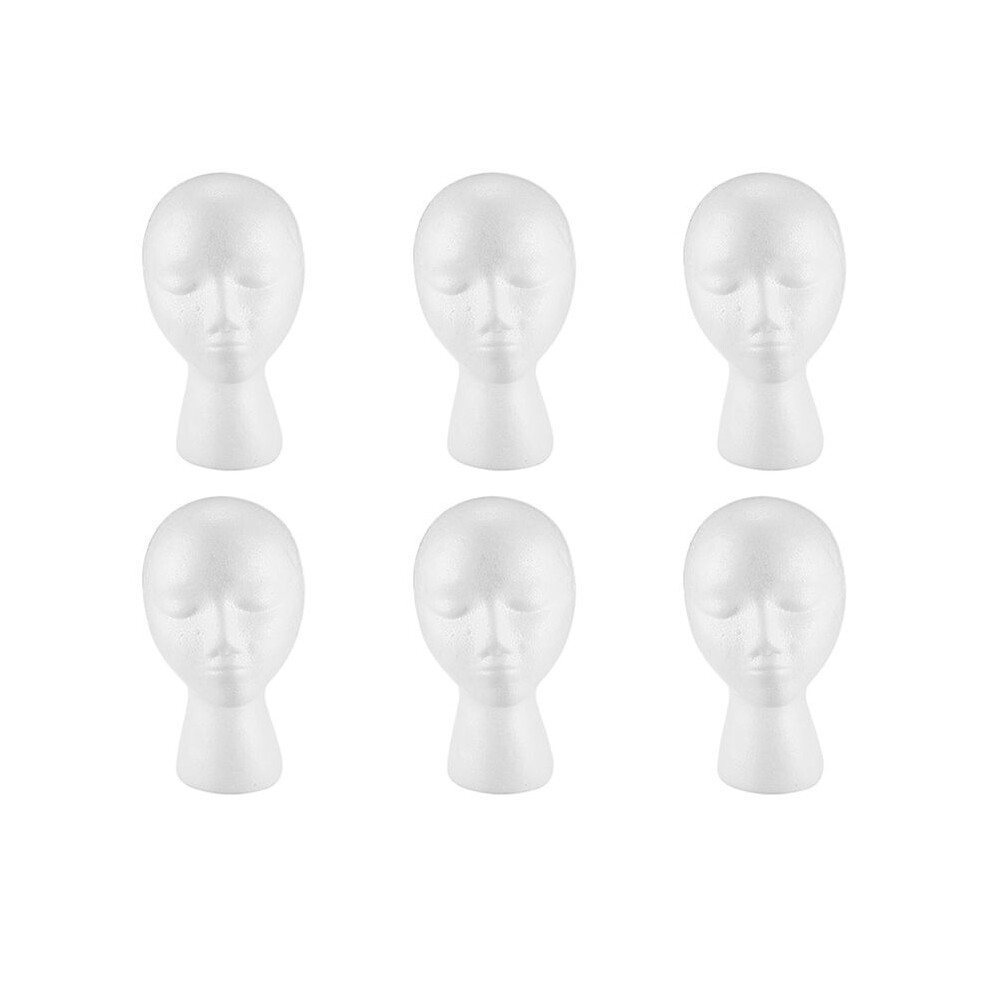 Typecat White 6X Foam Mannequin Wig Display Hat Cap Wig Holder Foam