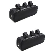 2X Bicycle  Bag Battery Controller Hanging Fixed Tube Frame Bike Bag Li-Ion Storage Waterproof 32X9X10.5cm Cycling