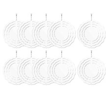 10 PeçAs SublimaçãO de 3 Polegada Wind Spinner Blanks 3D Wind Spinners Hanging Wind Spinners para DecoraçãO de Jardim Interior Exterior