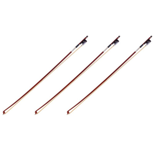 3X Black Octagonal Bow Children Playing Durable Violin Bow Musical Instruments 4/4 Portable Learn Practice Bow