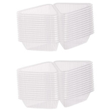 200Pcs Triangle Cheesecake Boxes Slice Cake Box Triangle Pie Holders Cake Boxes for Bakery Party Wedding
