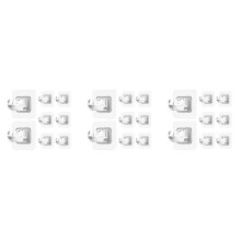 24PCS No Drill Curtain Rod Brackets Curtain Rod Holder Hooks Nail Free Curtain Rod Hooks Curtain Hangers for Home