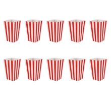 120 Cinema Stripes Treat Party Small Candy Favor Torby na Popcorn PudełKa, Czerwone