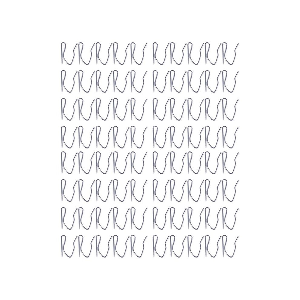 Unisex 80Pcs Curtain Drapery Pin Hooks - Silvery