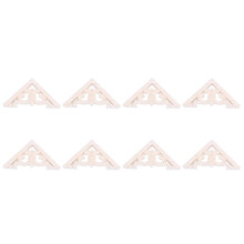 8 Stücke 8 x 8cm Holz Geschnitzt Ecke Onlay Applique Decor Möbel Handwerk Unbemalt