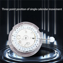 3X Reloj Movimiento Calendario para 2813 Calendario único 3 Agujas Fecha Una Las 3 En Punto Movimiento Mecánico Automático A