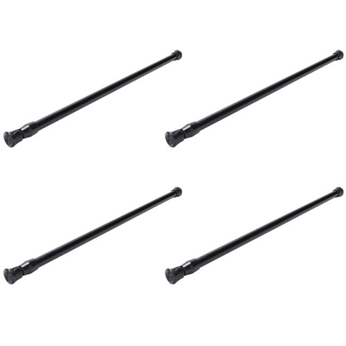 4X Spring Extendable Loaded Curtain Rail Pole Telescopic Bath Window Tension Rod,40-70cm