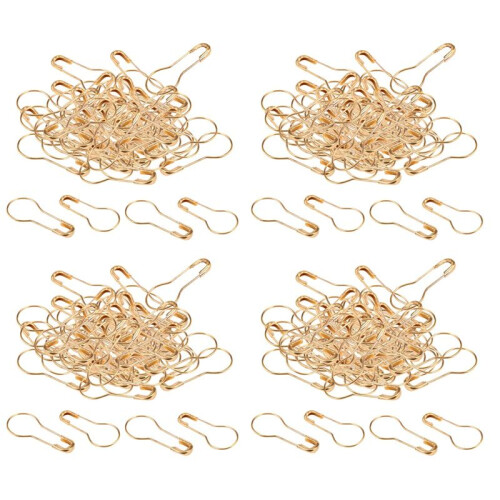 Gourd Crochets ÉPingles de Sûreté En Forme de Calebasse Swing Tag 400 Pcs Gold Tone