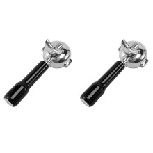 2X 58MMroestvrij StaalKoffiezetapparaat Portafilterhouder Portafilter voor Rocket/ Expobar Double Mouth/ E61/ FAEMA
