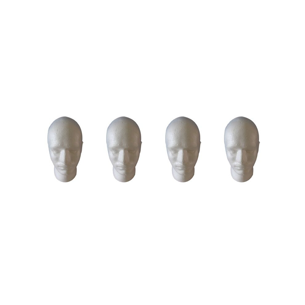 Unisex White 4X Male Wig Display Cosmetology Mannequin Stand Model Foam