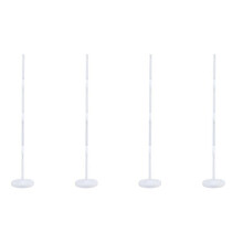 4Satz Kunststoff Ballon Säulen Ständer mit Sockel Kits für Hochzeiten und Geburtstag Feiern